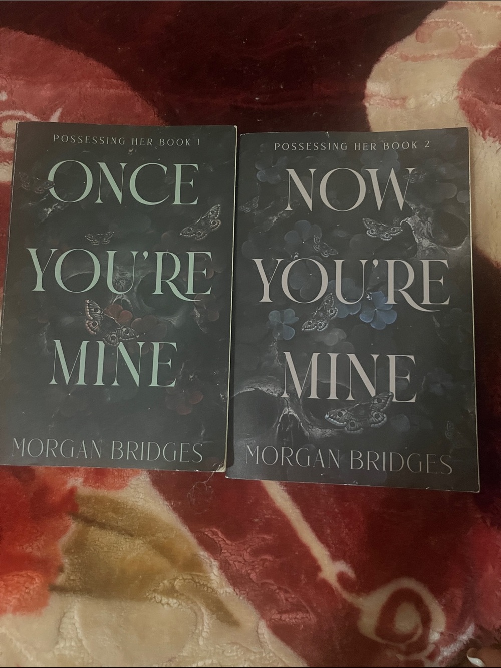 "Once You're Mine" & "Now You're Mine" - Dark Teal Book Covers
